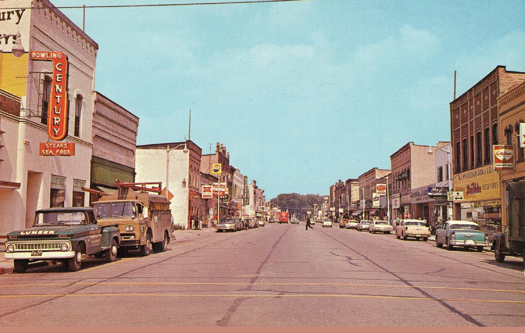 1963 - Broadway, looking north